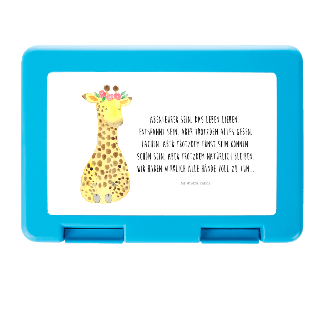 Brotdose Giraffe Blumenkranz Brotbox, Snackbox, Lunch box, Butterbrotdose, Brotzeitbox, Afrika, Wildtiere, Giraffe, Blumenkranz, Abenteurer, Selbstliebe, Freundin