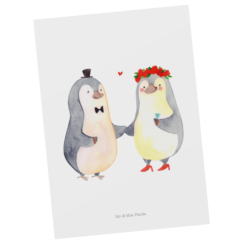 Postkarte Pinguin Heirat Postkarte, Karte, Geschenkkarte, Grußkarte, Einladung, Ansichtskarte, Geburtstagskarte, Einladungskarte, Dankeskarte, Liebe, Partner, Freund, Freundin, Ehemann, Ehefrau, Heiraten, Verlobung, Heiratsantrag, Liebesgeschenk, Jahrestag, Hocheitstag