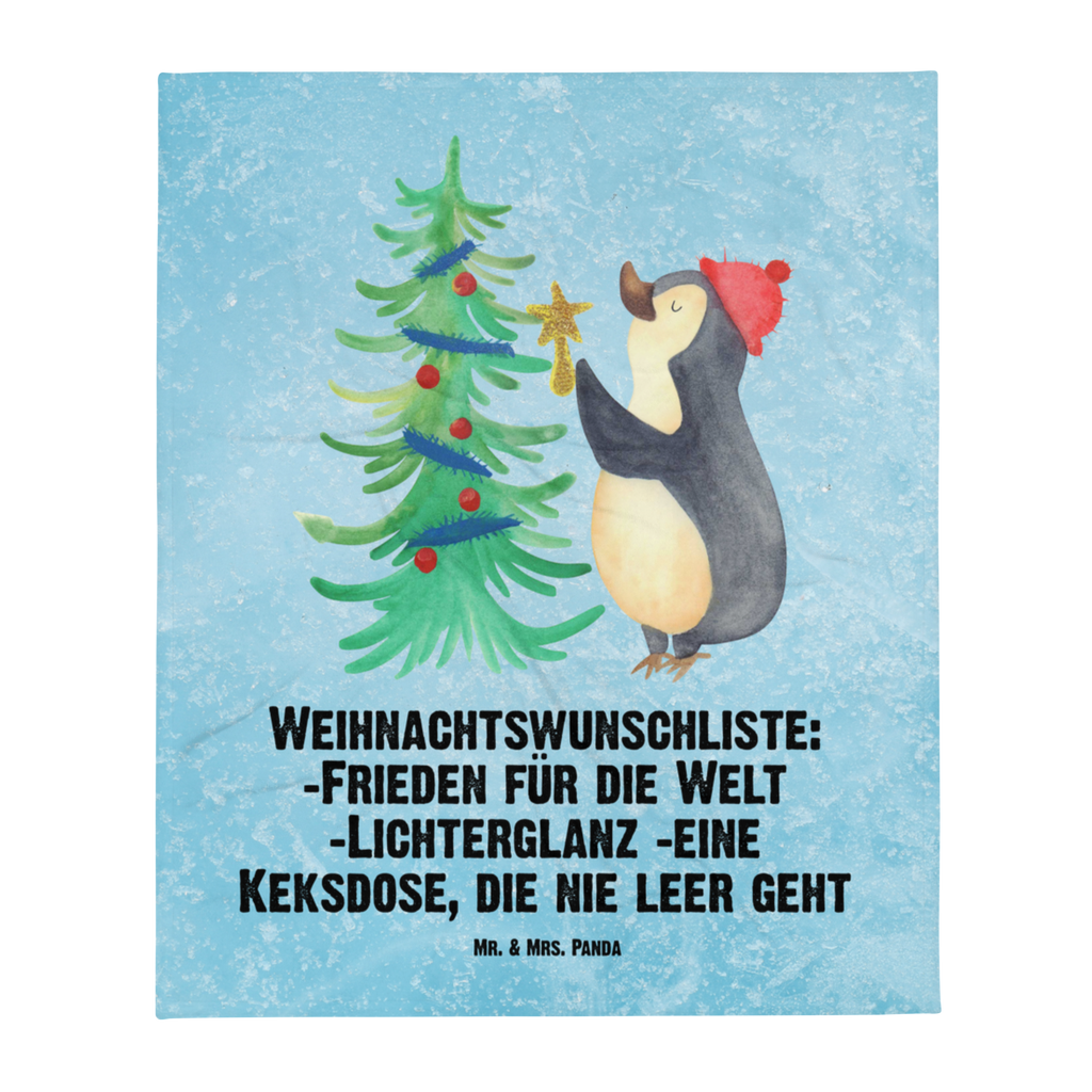 Kuscheldecke Pinguin Weihnachtsbaum Decke, Wohndecke, Tagesdecke, Wolldecke, Sofadecke, Winter, Weihnachten, Weihnachtsdeko, Nikolaus, Advent, Heiligabend, Wintermotiv, Pinguin