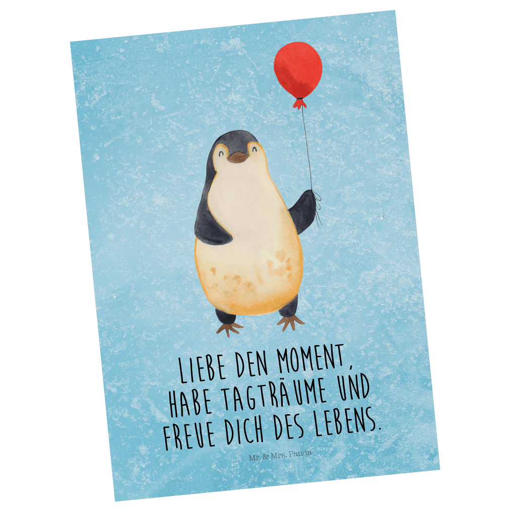 Postkarte Pinguin Luftballon Postkarte, Karte, Geschenkkarte, Grußkarte, Einladung, Ansichtskarte, Geburtstagskarte, Einladungskarte, Dankeskarte, Pinguin, Pinguine, Luftballon, Tagträume, Lebenslust, Geschenk Freundin, Geschenkidee, beste Freundin, Motivation, Neustart, neues Leben, Liebe, Glück