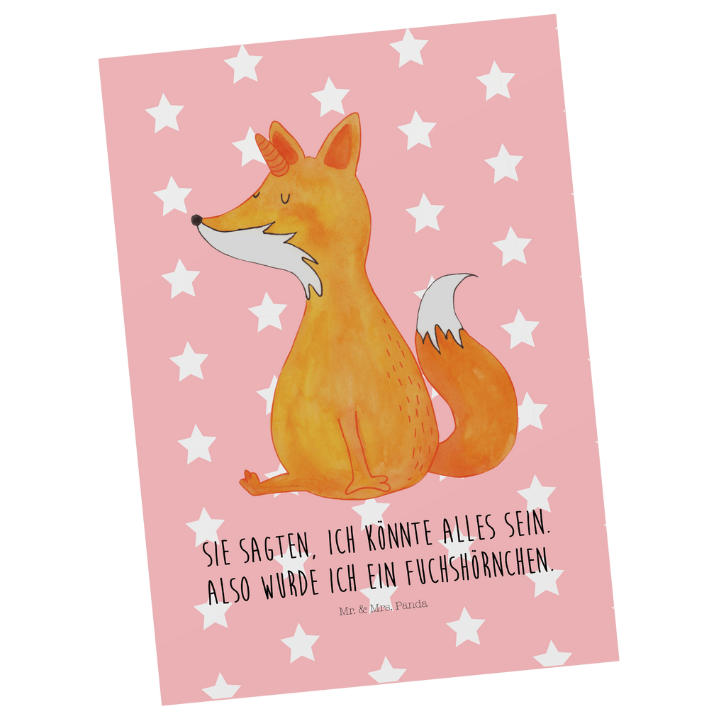 Postkarte Fuchshörnchen Postkarte, Karte, Geschenkkarte, Grußkarte, Einladung, Ansichtskarte, Geburtstagskarte, Einladungskarte, Dankeskarte, Einhorn, Einhörner, Einhorn Deko, Pegasus, Unicorn, Fuchs, Unicorns, Fuchshörnchen, Fuchshorn, Foxycorn, Füchse