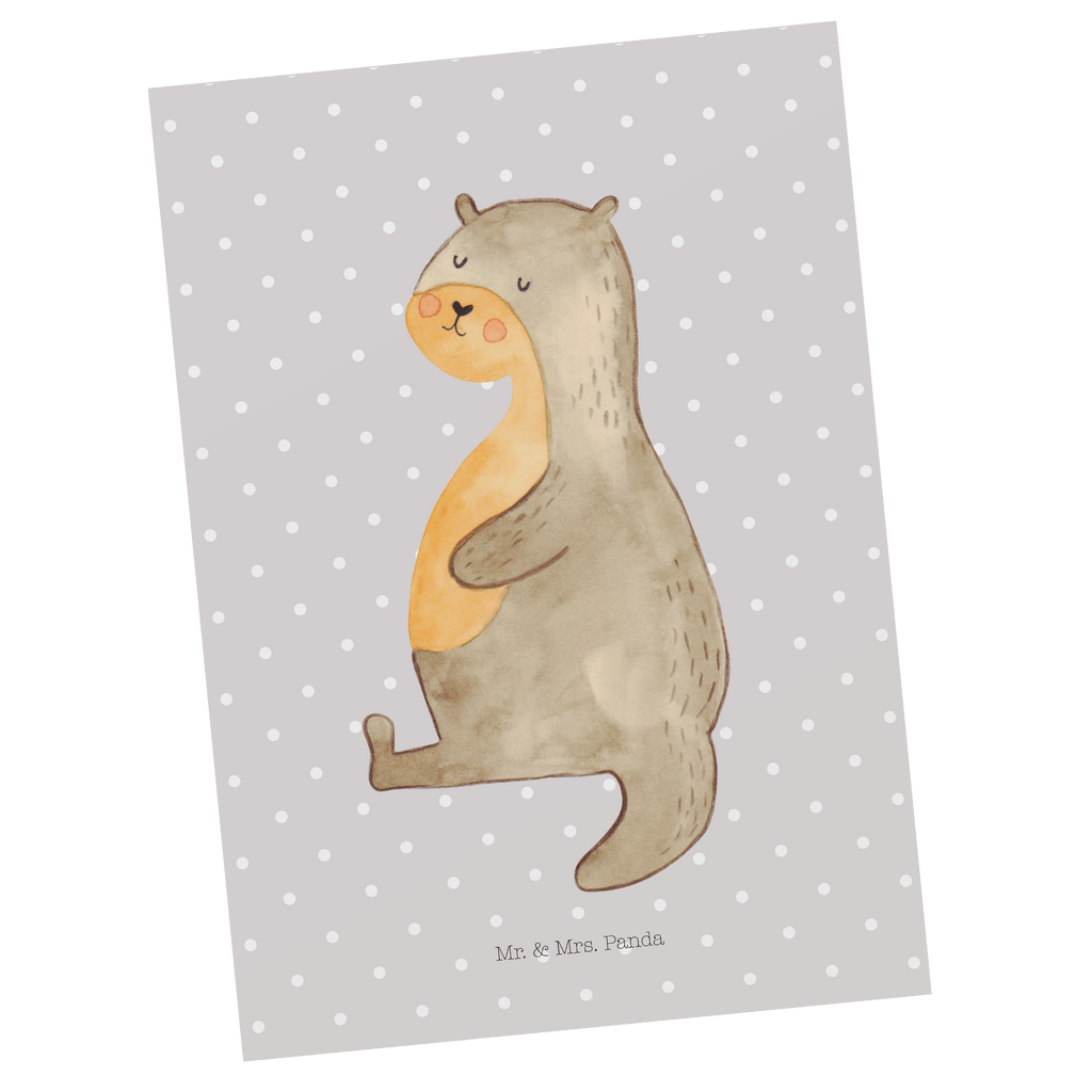 Postkarte Otter Bauch Postkarte, Karte, Geschenkkarte, Grußkarte, Einladung, Ansichtskarte, Geburtstagskarte, Einladungskarte, Dankeskarte, Otter, Fischotter, Seeotter, Otter Seeotter See Otter