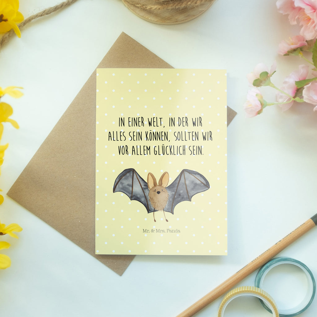 Grußkarte Fledermaus Flügel Grußkarte, Klappkarte, Einladungskarte, Glückwunschkarte, Hochzeitskarte, Geburtstagskarte, Karte, Tiermotive, Gute Laune, lustige Sprüche, Tiere