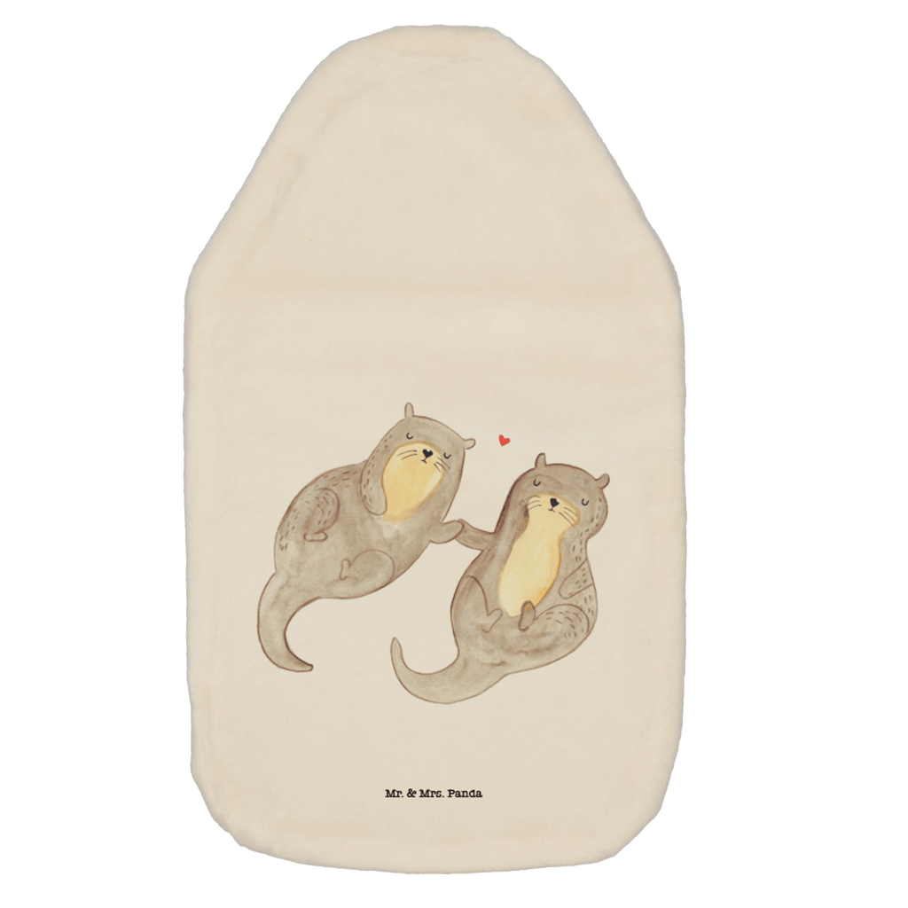 Wärmflasche Otter händchenhaltend Wärmekissen, Kinderwärmflasche, Körnerkissen, Wärmflaschenbezug, Wärmflasche mit Bezug, Otter, Fischotter, Seeotter, Otter Seeotter See Otter