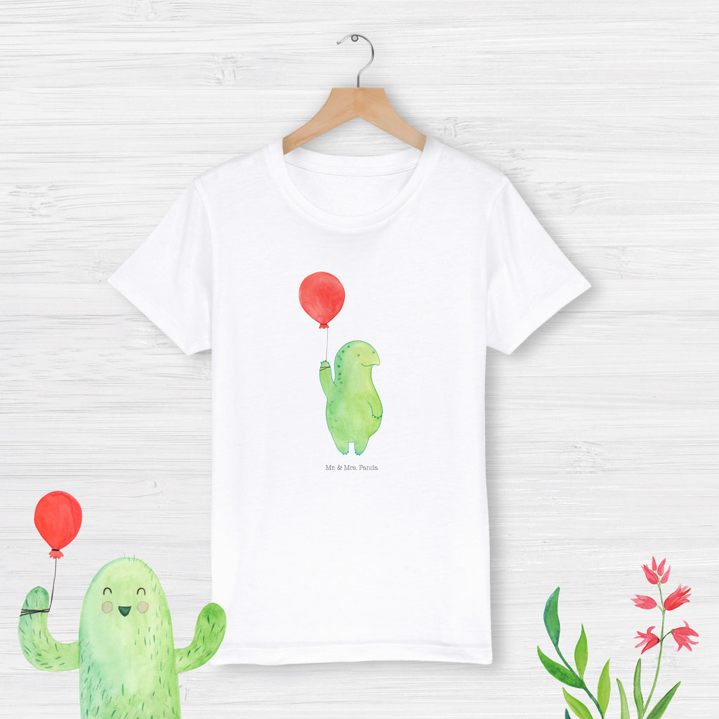 Organic Kinder T-Shirt Schildkröte Luftballon Schildkröte, Schildkröten, Mutausbruch, Motivation, Motivationsspruch   Schildkröte