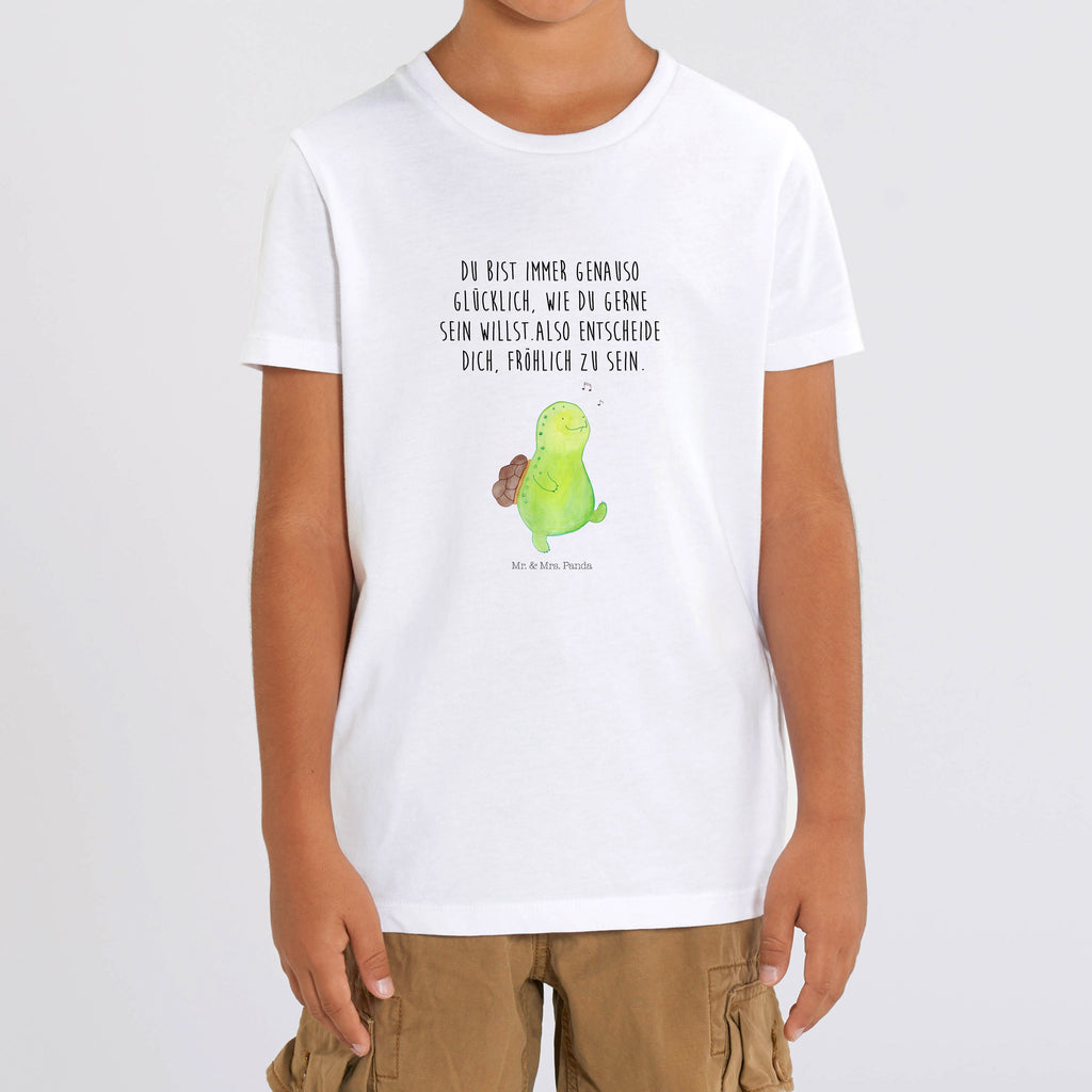 Organic Kinder T-Shirt Schildkröte pfeift Schildkröte, Schildi, Schildkröten, fröhlich, Glück, Motivation, Lebensfreude, Depression, Trennung, Neuanfang   Schildkröte