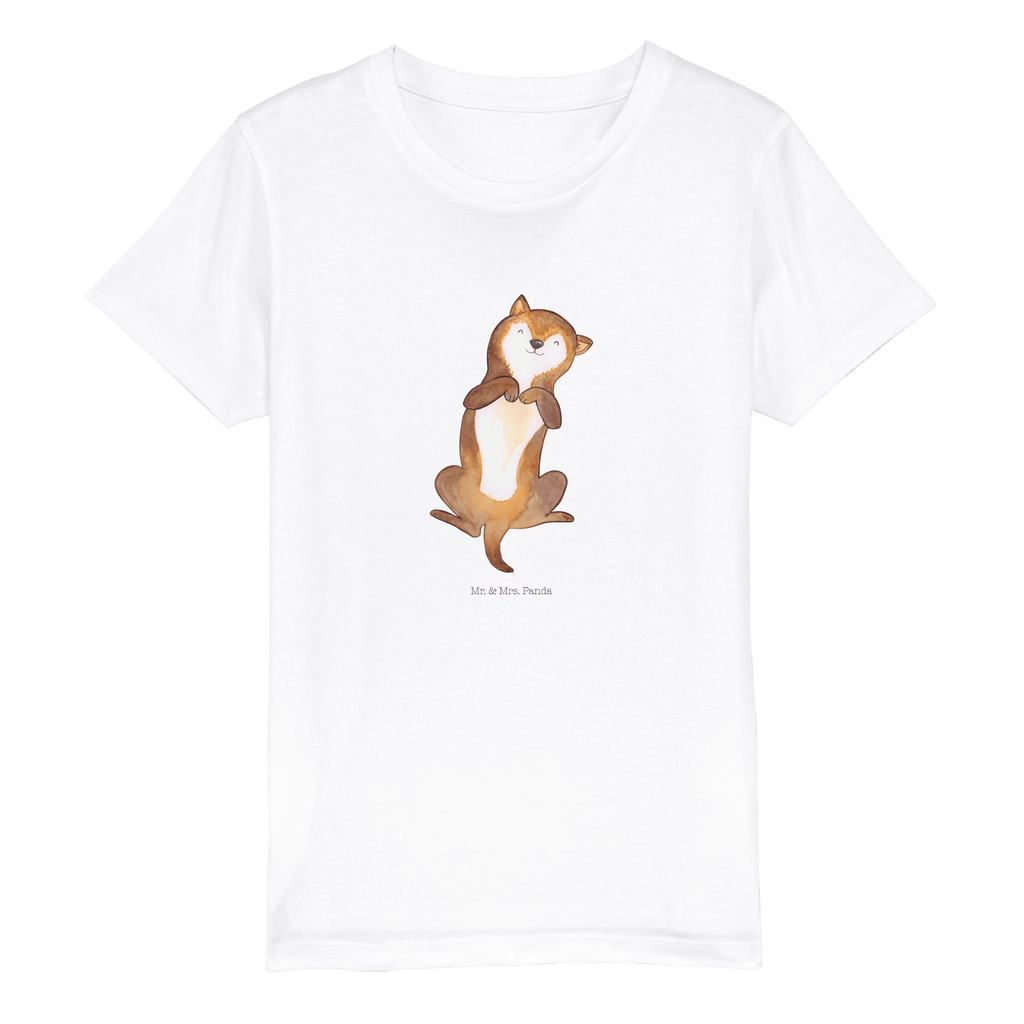 Organic Kinder T-Shirt Hund Bauchkraulen Hund, Hunde, Hundeliebe, Hundewelpe, Bauchkraulen,    Hund, Hundemotiv, Haustier, Hunderasse, Tierliebhaber, Hundebesitzer, Sprüche