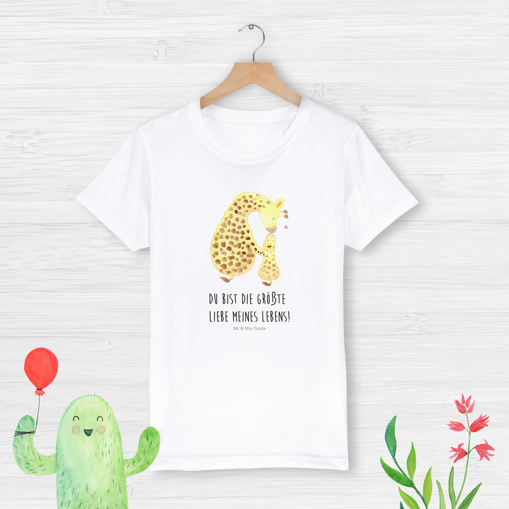 Organic Kinder T-Shirt Giraffe mit Kind Giraffe, Kind, Mutter, Mama, Tochter, Sohn, Lieblingsmensch   Afrika, Wildtiere