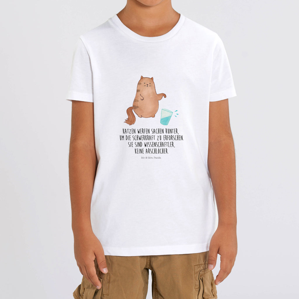 Kinder T-Shirt Katze Wasserglas