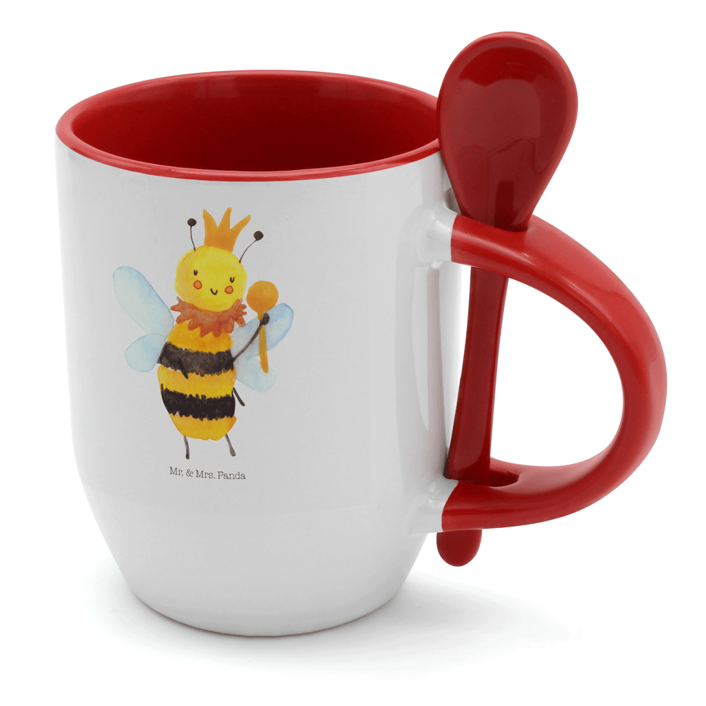 Tasse mit Löffel Biene König Tasse, Kaffeetasse, Tassen, Tasse mit Spruch, Kaffeebecher, Tasse mit Löffel, Biene, Wespe, Hummel