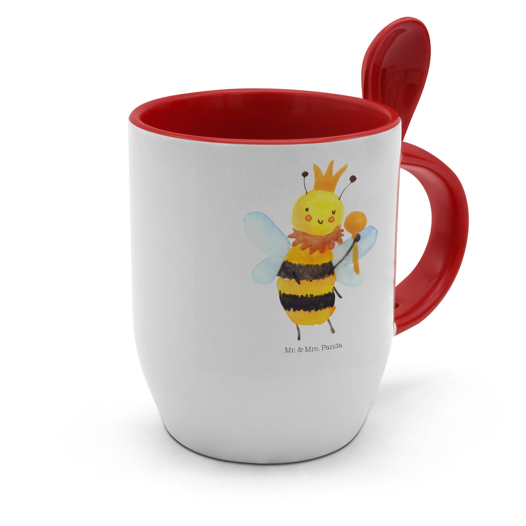 Tasse mit Löffel Biene König Tasse, Kaffeetasse, Tassen, Tasse mit Spruch, Kaffeebecher, Tasse mit Löffel, Biene, Wespe, Hummel